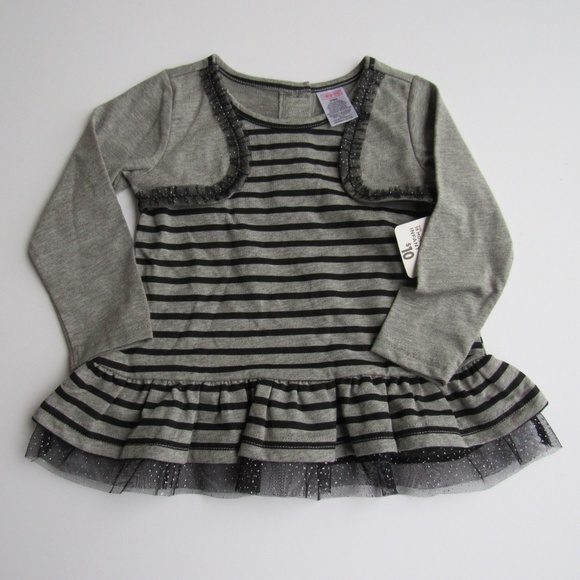 Swiggles Baby Girls Striped Tunic Top and Leggings - Picture 4 of 8